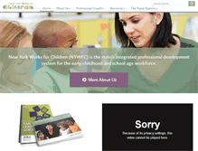 Tablet Screenshot of nyworksforchildren.org